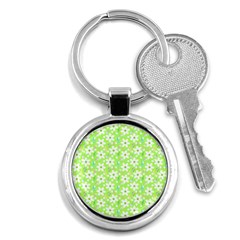 Zephyranthes Candida White Flowers Key Chains (round)  by Pakrebo