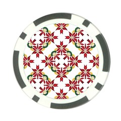 Christmas Wallpaper Background Poker Chip Card Guard by Pakrebo