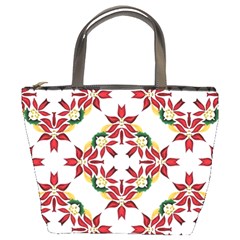 Christmas Wallpaper Background Bucket Bag by Pakrebo