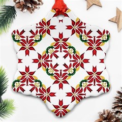 Christmas Wallpaper Background Ornament (snowflake) by Pakrebo