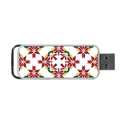 Christmas Wallpaper Background Portable Usb Flash (one Side)