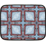 Pattern Cross Geometric Shape Double Sided Fleece Blanket (Mini)  35 x27  Blanket Front