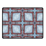 Pattern Cross Geometric Shape Double Sided Fleece Blanket (Small)  45 x34  Blanket Back