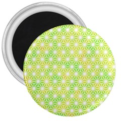 Traditional Patterns Hemp Pattern Green 3  Magnets by Pakrebo