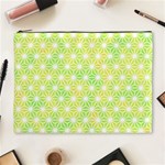 Traditional Patterns Hemp Pattern Green Cosmetic Bag (XL) Front