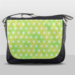 Traditional Patterns Hemp Pattern Green Messenger Bag by Pakrebo