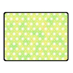 Traditional Patterns Hemp Pattern Green Double Sided Fleece Blanket (small)  by Pakrebo