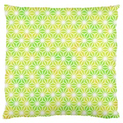 Traditional Patterns Hemp Pattern Green Large Flano Cushion Case (two Sides) by Pakrebo