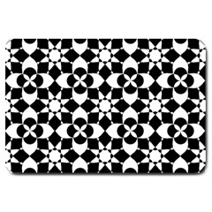 Mosaic Floral Repeat Pattern Large Doormat  by Pakrebo