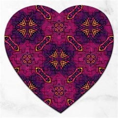 Backdrop Background Cloth Colorful Jigsaw Puzzle (heart) by Pakrebo