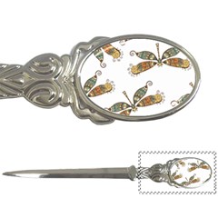 Pattern Dragonfly Background Letter Opener by Pakrebo