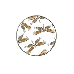 Pattern Dragonfly Background Hat Clip Ball Marker (4 Pack) by Pakrebo