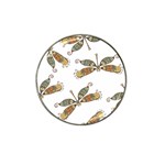 Pattern Dragonfly Background Hat Clip Ball Marker (10 pack) Front