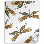 Pattern Dragonfly Background Canvas 11  x 14  10.95 x13.48  Canvas - 1