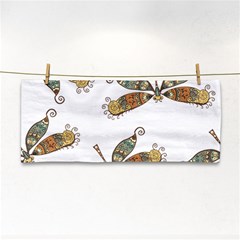 Pattern Dragonfly Background Hand Towel by Pakrebo