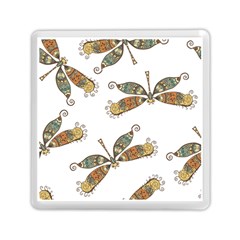 Pattern Dragonfly Background Memory Card Reader (square) by Pakrebo