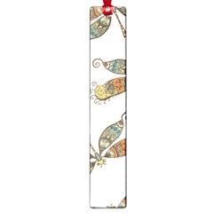 Pattern Dragonfly Background Large Book Marks by Pakrebo