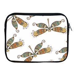 Pattern Dragonfly Background Apple Ipad 2/3/4 Zipper Cases by Pakrebo