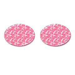 Phlox Spring April May Pink Cufflinks (oval) by Pakrebo