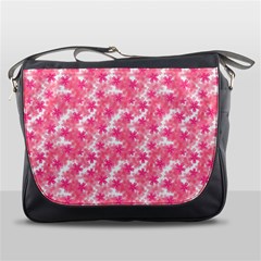 Phlox Spring April May Pink Messenger Bag by Pakrebo