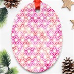 Traditional Patterns Hemp Pattern Oval Ornament (Two Sides) Front