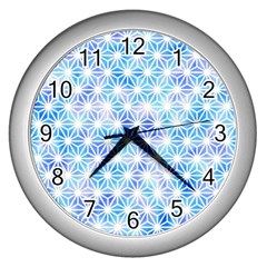 Traditional Patterns Hemp Pattern Wall Clock (silver) by Pakrebo