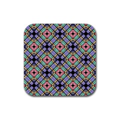 Pattern Wallpaper Background Rubber Coaster (square)  by Pakrebo