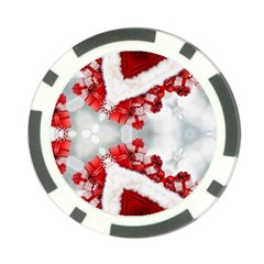 Christmas Background Tile Gifts Poker Chip Card Guard by Pakrebo