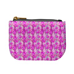 Maple Leaf Plant Seamless Pattern Pink Mini Coin Purse by Pakrebo