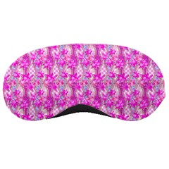 Maple Leaf Plant Seamless Pattern Pink Sleeping Masks by Pakrebo