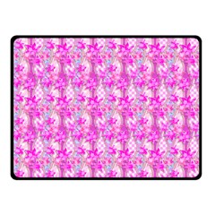 Maple Leaf Plant Seamless Pattern Pink Fleece Blanket (small) by Pakrebo