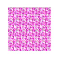 Maple Leaf Plant Seamless Pattern Pink Small Satin Scarf (square) by Pakrebo