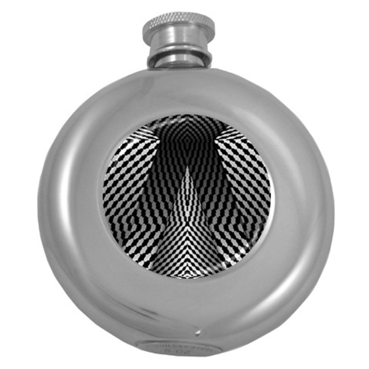 Concept Graphic 3d Model Fantasy Round Hip Flask (5 oz)