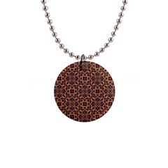 Pattern Decoration Art Ornate 1  Button Necklace by Pakrebo