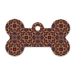 Pattern Decoration Art Ornate Dog Tag Bone (one Side) by Pakrebo