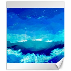 Blue Sky Artwork Drawing Painting Canvas 8  X 10  by Pakrebo