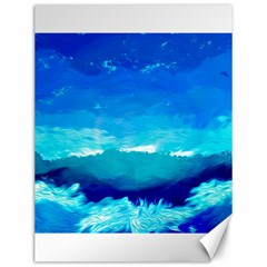 Blue Sky Artwork Drawing Painting Canvas 12  X 16  by Pakrebo