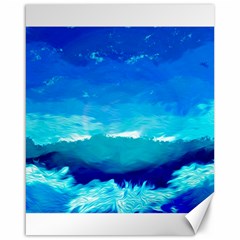 Blue Sky Artwork Drawing Painting Canvas 16  X 20  by Pakrebo