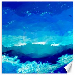 Blue Sky Artwork Drawing Painting Canvas 20  X 20  by Pakrebo