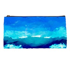 Blue Sky Artwork Drawing Painting Pencil Cases by Pakrebo