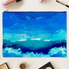 Blue Sky Artwork Drawing Painting Cosmetic Bag (xxxl) by Pakrebo