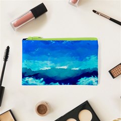 Blue Sky Artwork Drawing Painting Cosmetic Bag (xs) by Pakrebo