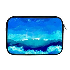 Blue Sky Artwork Drawing Painting Apple Macbook Pro 17  Zipper Case by Pakrebo