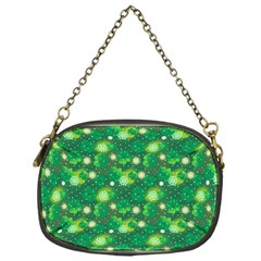 4 Leaf Clover Star Glitter Seamless Chain Purse (one Side) by Pakrebo