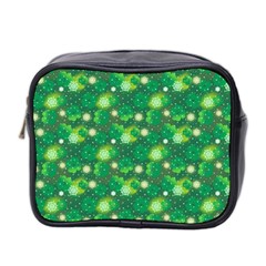 4 Leaf Clover Star Glitter Seamless Mini Toiletries Bag (two Sides) by Pakrebo