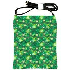 4 Leaf Clover Star Glitter Seamless Shoulder Sling Bag by Pakrebo