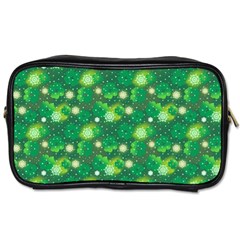 4 Leaf Clover Star Glitter Seamless Toiletries Bag (two Sides) by Pakrebo