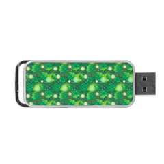 4 Leaf Clover Star Glitter Seamless Portable Usb Flash (two Sides) by Pakrebo