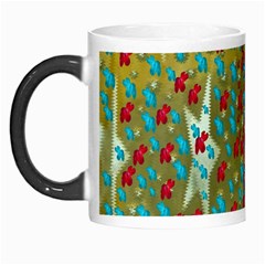 Raining Paradise Flowers In The Moon Light Night Morph Mugs by pepitasart