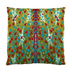 Raining Paradise Flowers In The Moon Light Night Standard Cushion Case (two Sides) by pepitasart